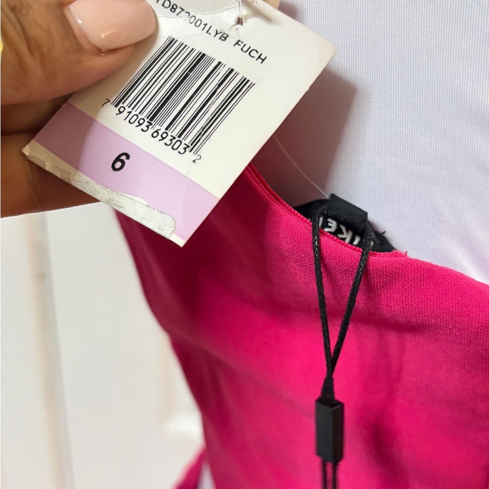 Likely Hot Pink One-Shoulder Mermaid Maxi Dress - Picture 9 of 9